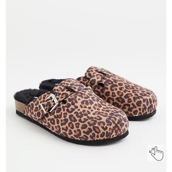 torrid Shoes - NWT TORRID SIZE 8.5 8 1/2 LEOPARD FAUX FUR-LINED SLIP ONS (WW) SHOES LADIES